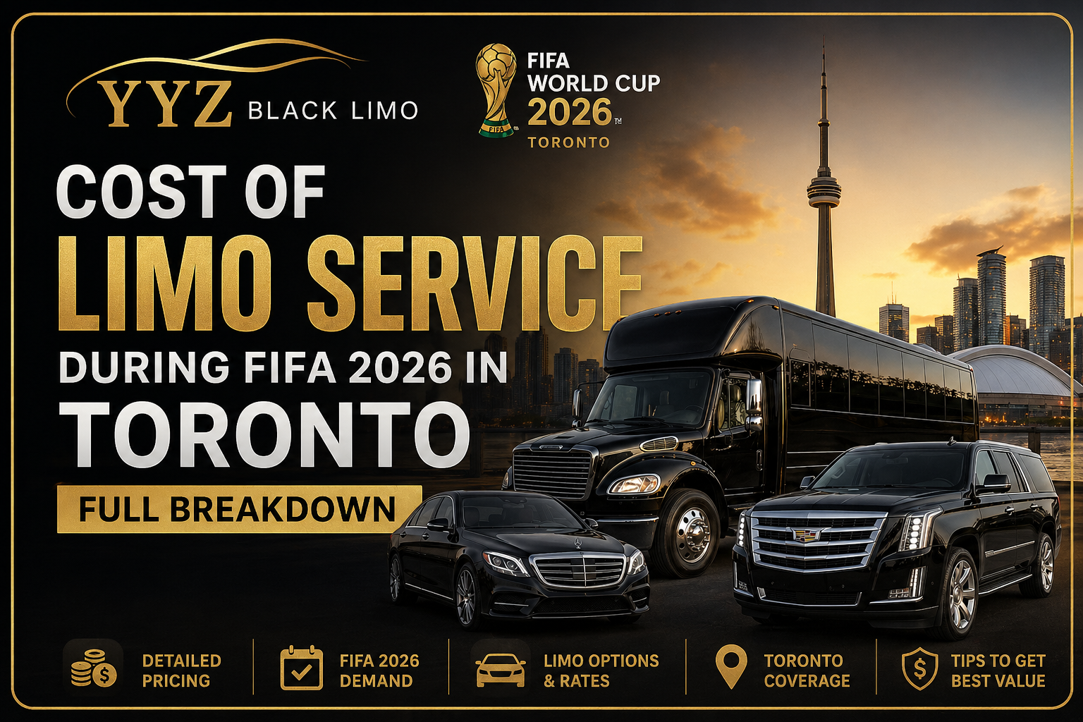 Cost of Limo Service During FIFA 2026 in Toronto – Full Breakdown