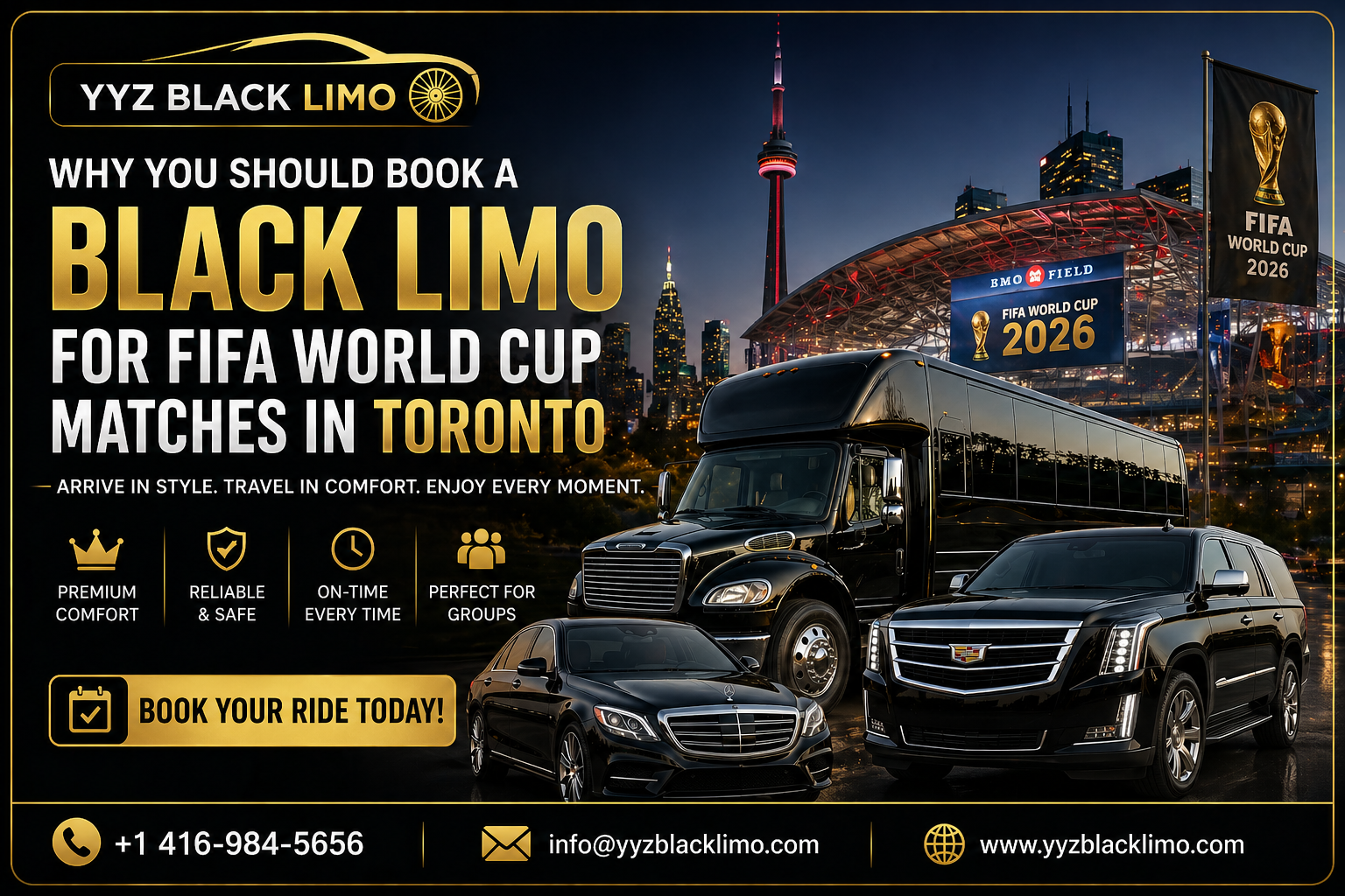 Why You Should Book a Black Limo for FIFA World Cup Matches in Toronto