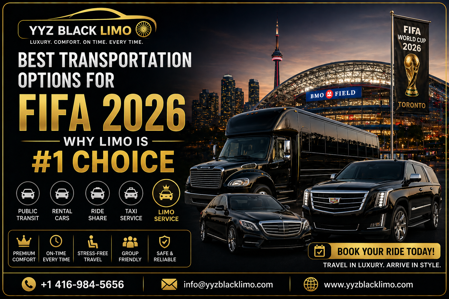 Best Transportation Options for FIFA 2026 – Why Limo is #1 Choice